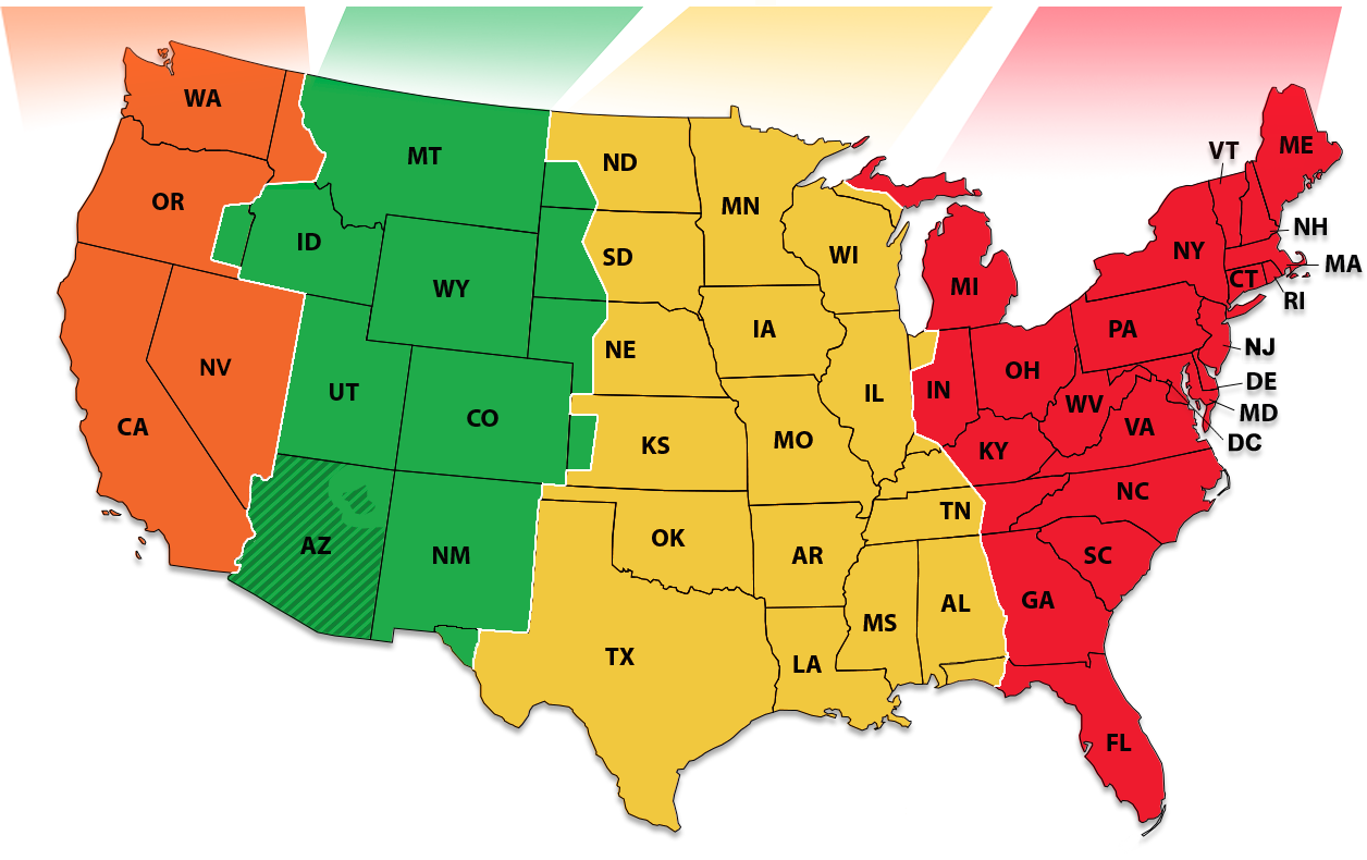 Map In The United States James Idris